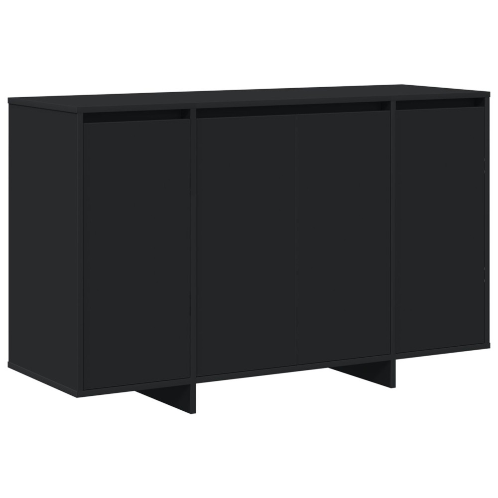 vidaXL Bufet Negru Negru Lemn prelucrat 120 x 41 x 75 cm Bufet Negru