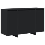 vidaXL Bufet Negru Negru Lemn prelucrat 120 x 41 x 75 cm Bufet Negru vidaXL Bufet Negru Negru Lemn prelucrat 120 x 41 x 75 cm Bufet Negru