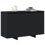 vidaXL Bufet Negru Negru Lemn prelucrat 120 x 41 x 75 cm Bufet Negru vidaXL Bufet Negru Negru Lemn prelucrat 120 x 41 x 75 cm Bufet Negru
