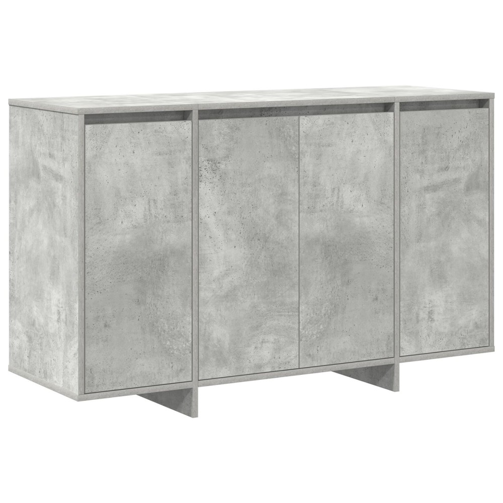 vidaXL Bufet Gri din Beton Gri din Beton Lemn Prelucrat 120 x 41 x 75 cm
