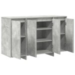 vidaXL Bufet Gri din Beton Gri din Beton Lemn Prelucrat 120 x 41 x 75 cm vidaXL Bufet Gri din Beton Gri din Beton Lemn Prelucrat 120 x 41 x 75 cm