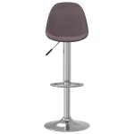 vidaXL Scaune de bar, 2 buc., gri taupe, material textil