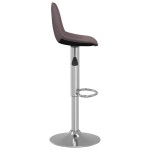 vidaXL Scaune de bar, 2 buc., gri taupe, material textil