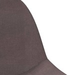 vidaXL Scaune de bar, 2 buc., gri taupe, material textil