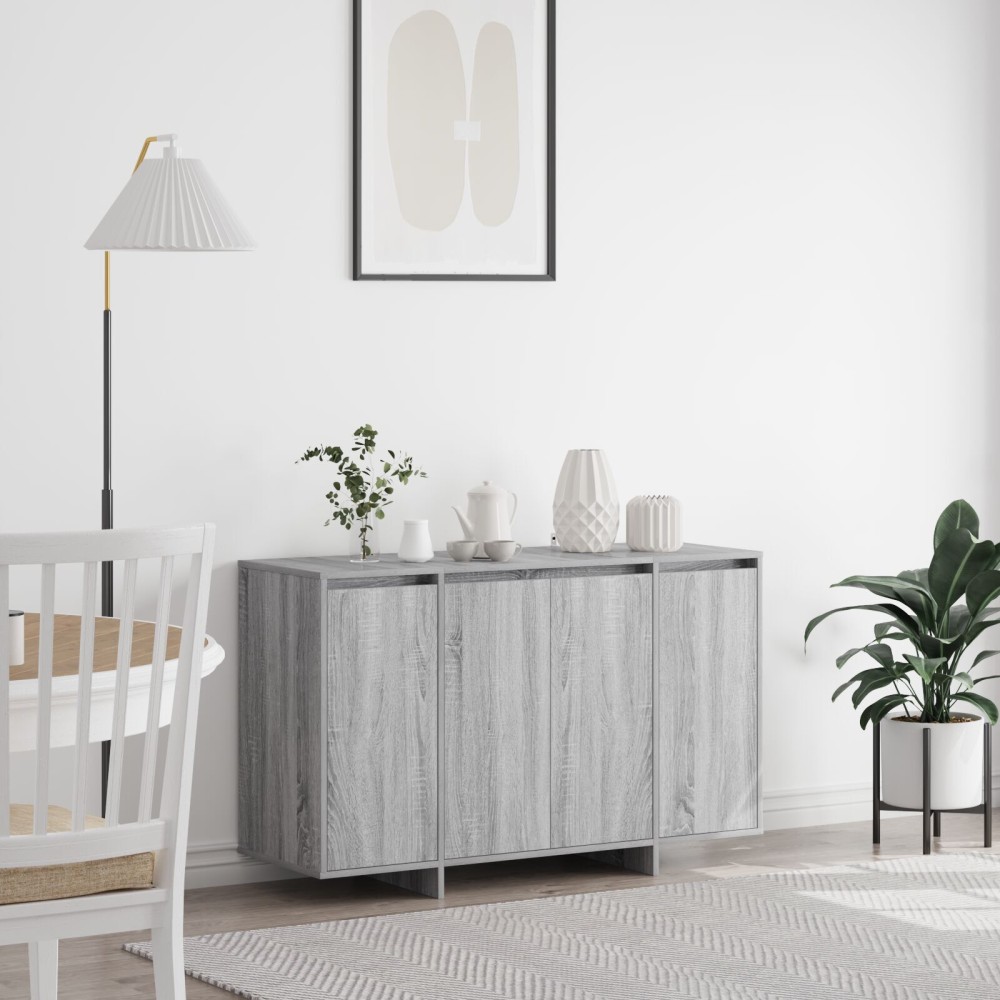 vidaXL bufet gri sonoma lemn prelucrat 120 x 41 x 75 cm