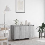 vidaXL bufet gri sonoma lemn prelucrat 120 x 41 x 75 cm vidaXL bufet gri sonoma lemn prelucrat 120 x 41 x 75 cm