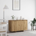 vidaXL Bufet din stejar Stejar artizanal Lemn ingineresc 120 x 41 x 75 cm vidaXL Bufet din stejar Stejar artizanal Lemn ingineresc 120 x 41 x 75 cm