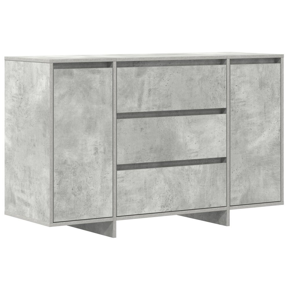 vidaXL Bufet Gri Beton 120x41x75 cm Lemn Ușor