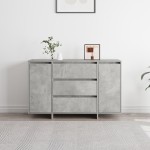 vidaXL Bufet Gri Beton 120x41x75 cm Lemn Ușor vidaXL Bufet Gri Beton 120x41x75 cm Lemn Ușor