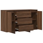 vidaXL Bufet Maro Stejar 120x41x75 cm Lemn prelucrat vidaXL Bufet Maro Stejar 120x41x75 cm Lemn prelucrat