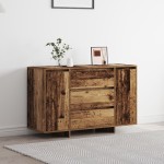 vidaXL Bufet cu sertar Lemn vechi 120 x 41 x 75 cm Lemn compozit