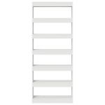 vidaXL Bibliotecă cu raft Alb 80 x 30 x 198 cm Lemn compozit