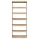vidaXL Bibliotecă cu raft Stejar sonoma 80 x 30 x 198 cm Lemn compozit