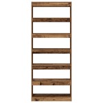 vidaXL Bibliotecă cu raft Lemn vechi 80 x 30 x 198 cm Lemn compozit