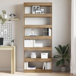 vidaXL Bibliotecă stejar artizanal 80 x 30 x 198 cm Lemn compozit vidaXL Bibliotecă stejar artizanal 80 x 30 x 198 cm Lemn compozit
