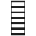 vidaXL Bibliotecă cu raft Stejar negru 80 x 30 x 198 cm Lemn compozit