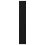 vidaXL Bibliotecă cu raft Stejar negru 80 x 30 x 198 cm Lemn compozit