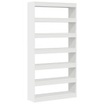 vidaXL Bibliotecă Albă Alb Lemn prelucrat 100 x 30 x 198 cm Rafturi vidaXL Bibliotecă Albă Alb Lemn prelucrat 100 x 30 x 198 cm Rafturi