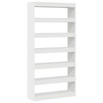 vidaXL Bibliotecă Albă Alb Lemn prelucrat 100 x 30 x 198 cm Rafturi vidaXL Bibliotecă Albă Alb Lemn prelucrat 100 x 30 x 198 cm Rafturi