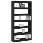 vidaXL Raft Negru Lemn prelucrat 100 x 30 x 198 cm Raft Dreptunghiular vidaXL Raft Negru Lemn prelucrat 100 x 30 x 198 cm Raft Dreptunghiular