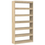 Bibloteca vidaXL Sonoma Oak Lemn prelucrat 100 x 30 x 198 cm Rafturi Bibloteca vidaXL Sonoma Oak Lemn prelucrat 100 x 30 x 198 cm Rafturi