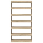 Bibloteca vidaXL Sonoma Oak Lemn prelucrat 100 x 30 x 198 cm Rafturi Bibloteca vidaXL Sonoma Oak Lemn prelucrat 100 x 30 x 198 cm Rafturi
