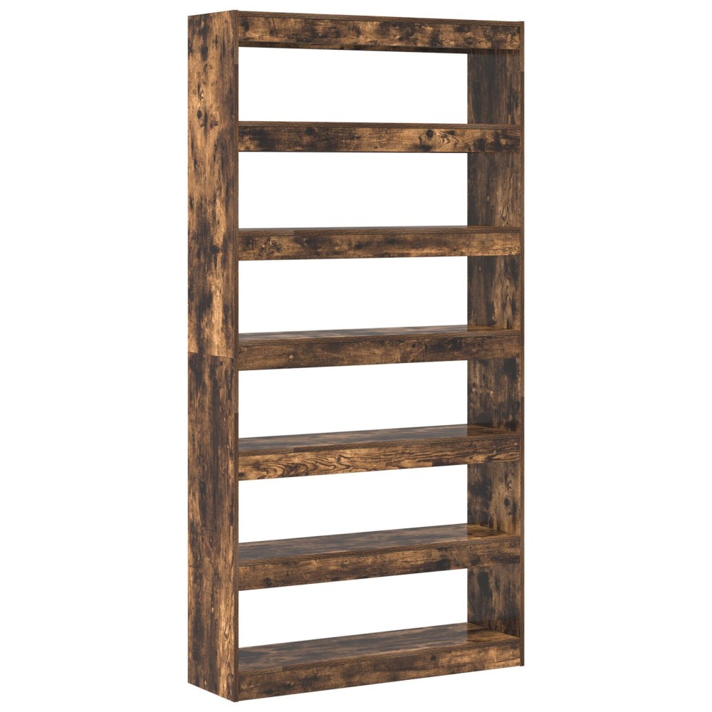 vidaXL Raft de cărți maro Maro Lemn îmbunătățit 100 x 30 x 198 cm