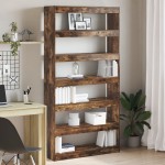 vidaXL Raft de cărți maro Maro Lemn îmbunătățit 100 x 30 x 198 cm vidaXL Raft de cărți maro Maro Lemn îmbunătățit 100 x 30 x 198 cm