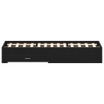 vidaXL Cadru de pat cu sertare Stejar negru 140 x 190 cm Lemn compozit