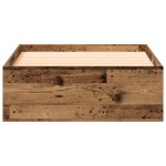 vidaXL Cadru de pat cu sertare Lemn vechi 100 x 200 cm Lemn compozit