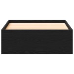 vidaXL Cadru de pat cu sertare Stejar negru 100 x 200 cm Lemn compozit