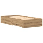 Rama de pat vidaXL Artisan Stejar 90x190 cm Lemn prelucrat