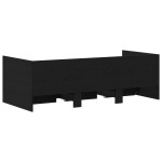 vidaXL Cadru de daybed cu sertare cu sertar Stejar negru 90 x 190 cm