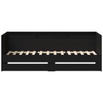vidaXL Cadru de daybed cu sertare Stejar negru 90 x 190 cm vidaXL Cadru de daybed cu sertare Stejar negru 90 x 190 cm