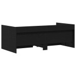 vidaXL Cadru de daybed cu sertare Stejar negru 90 x 190 cm vidaXL Cadru de daybed cu sertare Stejar negru 90 x 190 cm
