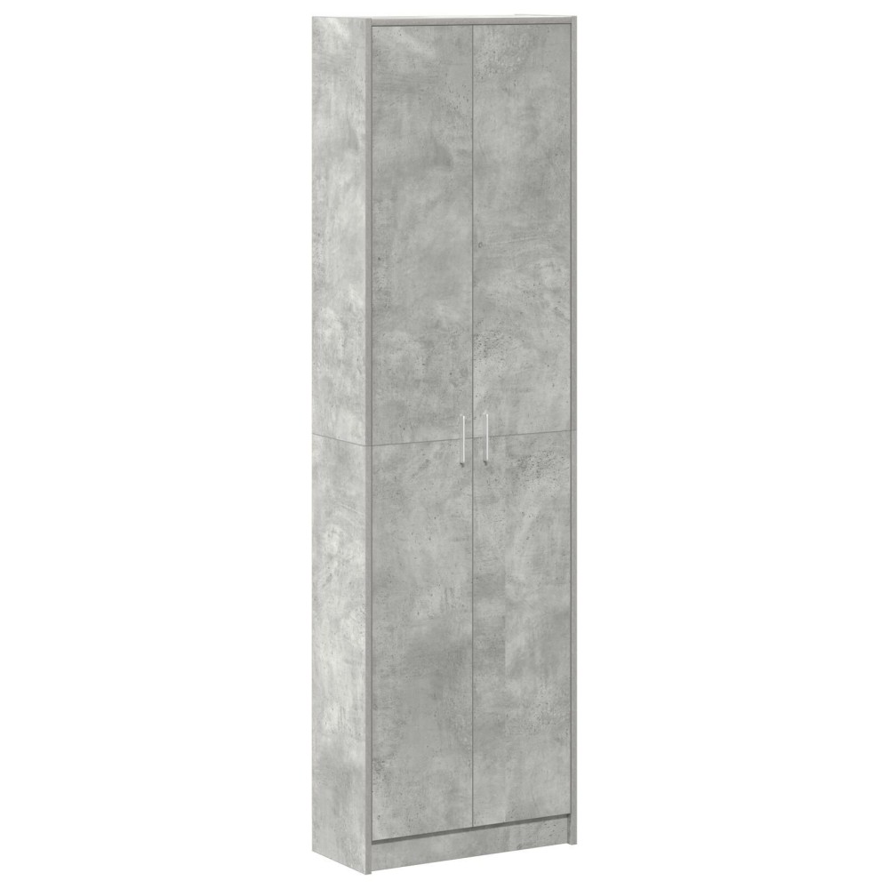vidaXL Dulap Gri Concret 55x25x189 cm din Lemn Ingineresc