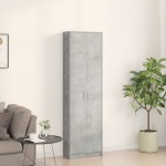vidaXL Dulap Gri Concret 55x25x189 cm din Lemn Ingineresc vidaXL Dulap Gri Concret 55x25x189 cm din Lemn Ingineresc