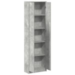 vidaXL Dulap Gri Concret 55x25x189 cm din Lemn Ingineresc vidaXL Dulap Gri Concret 55x25x189 cm din Lemn Ingineresc