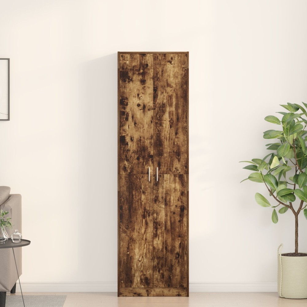 vidaXL Dulap Stejar Afumat 55x25x189 cm Lemn Prelucrat