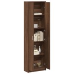 vidaXL Dulap din stejar închis 55x25x189 cm lemn prelucrat vidaXL Dulap din stejar închis 55x25x189 cm lemn prelucrat