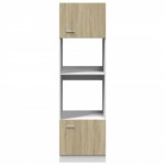 vidaXL Dulap cuptor microunde “Lyon”, stejar Sonoma, 60 x 57 x 207 cm vidaXL Dulap cuptor microunde “Lyon”, stejar Sonoma, 60 x 57 x 207 cm