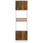 vidaXL Dulap cuptor microunde “Lyon” stejar afumat 60x57x207cm vidaXL Dulap cuptor microunde “Lyon” stejar afumat 60x57x207cm