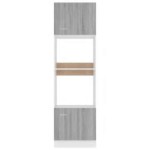 vidaXL Dulap cuptor microunde “Lyon”, gri sonoma, 60x57x207cm vidaXL Dulap cuptor microunde “Lyon”, gri sonoma, 60x57x207cm