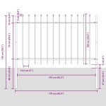 vidaXL Gard de Grădină Gri 5.1 x 1 m Oțel vopsit în pulbere vidaXL Gard de Grădină Gri 5.1 x 1 m Oțel vopsit în pulbere