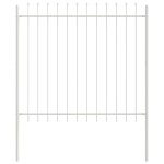 vidaXL Gard de Grădină Alb 5.1 x 1.5 m Oțel vopsit în pulbere