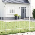 vidaXL Gard de Grădină Alb 6.8 x 1.5 m Oțel vopsit în pulbere vidaXL Gard de Grădină Alb 6.8 x 1.5 m Oțel vopsit în pulbere