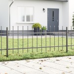 vidaXL Gard de Grădină Gri 11.9 x 0.6 m Oțel vopsit în pulbere vidaXL Gard de Grădină Gri 11.9 x 0.6 m Oțel vopsit în pulbere