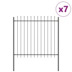vidaXL Gard de Grădină Gri 11.9 x 1.5 m Oțel vopsit în pulbere vidaXL Gard de Grădină Gri 11.9 x 1.5 m Oțel vopsit în pulbere
