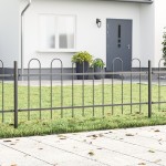 vidaXL Gard de Grădină Gri 13.6 x 0.6 m Oțel vopsit în pulbere vidaXL Gard de Grădină Gri 13.6 x 0.6 m Oțel vopsit în pulbere