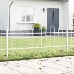 vidaXL Gard de Grădină Alb 15.3 x 0.6 m Oțel vopsit în pulbere vidaXL Gard de Grădină Alb 15.3 x 0.6 m Oțel vopsit în pulbere